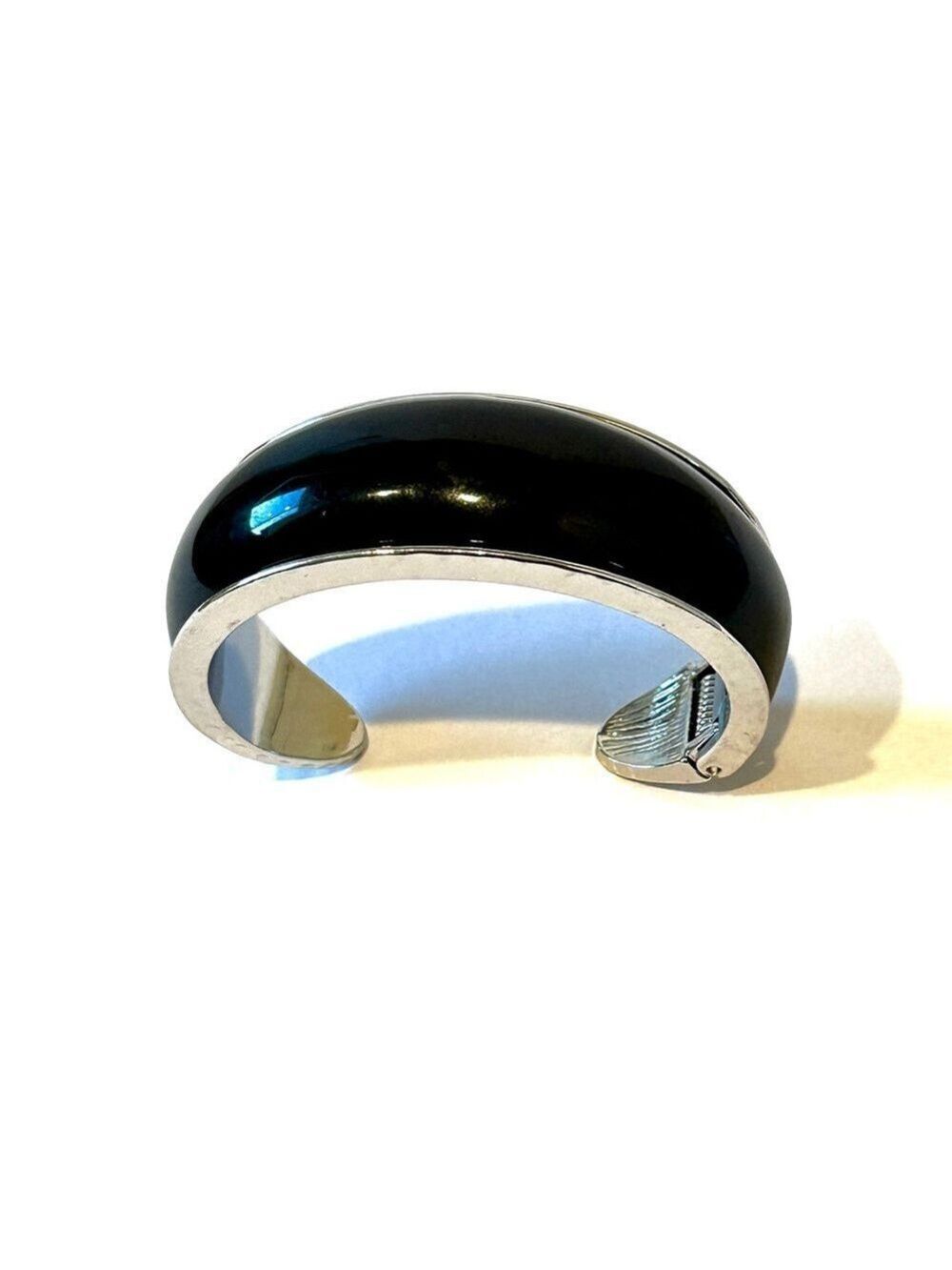 CHICO's Riva Silver Black Cuff Bracelet NWT